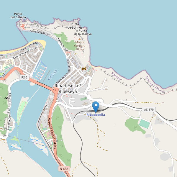 Mapa de estaciones en Ribadesella Thumbnail