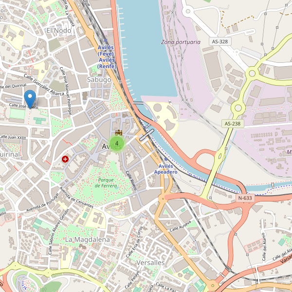 Thumbnail Mapa de hoteles en Avilés