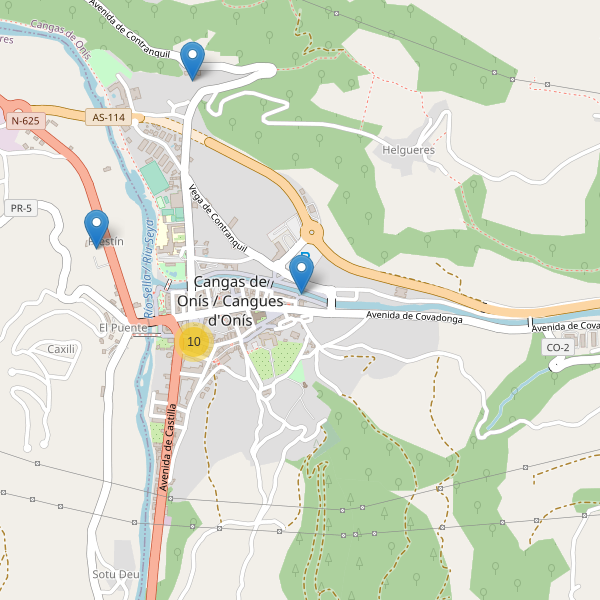 Thumbnail Mapa de hoteles en Cangas de Onís