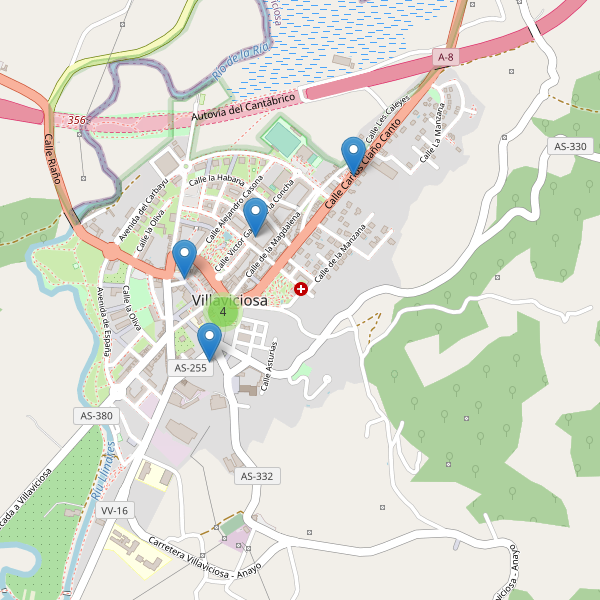 Thumbnail Mapa de hoteles en Villaviciosa