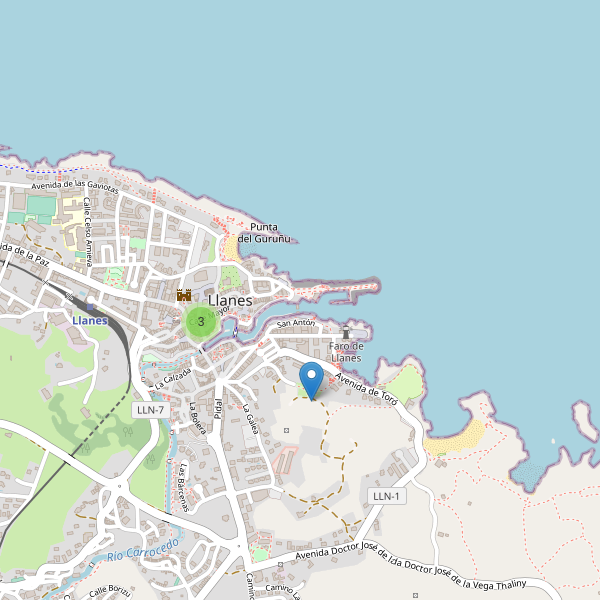 Mapa de iglesias en Llanes Thumbnail