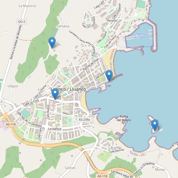 Mapa de iglesias en Luanco Thumbnail