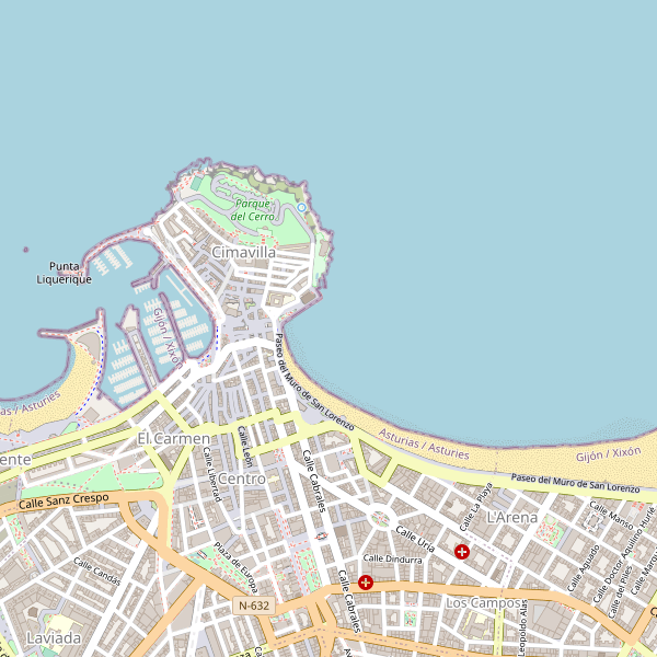 Mapa de mercados en Gijón Thumbnail