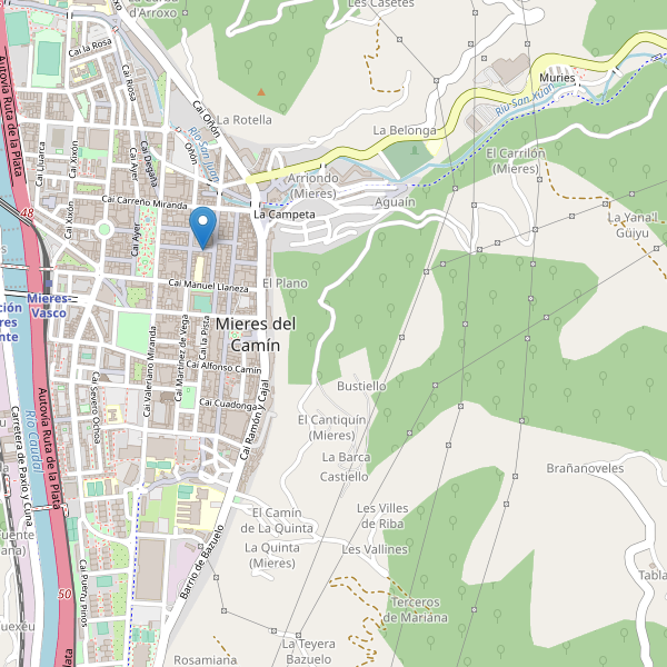 Mapa de mercados en Mieres del Camín Thumbnail