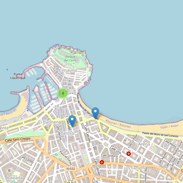 Mapa de monumentos en Gijón Thumbnail