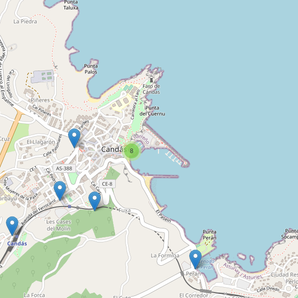 Thumbnail Mapa de restaurantes en Candás