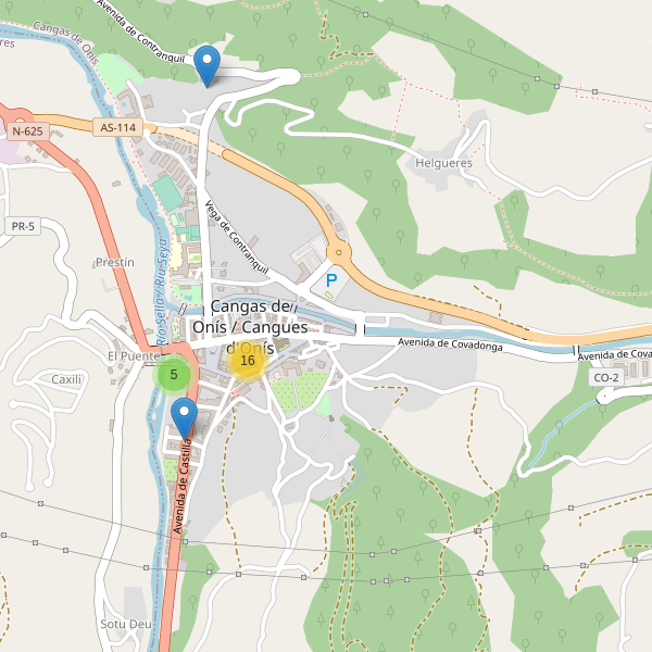 Thumbnail Mapa de restaurantes en Cangas de Onís