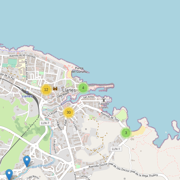 Thumbnail Mapa de restaurantes en Llanes