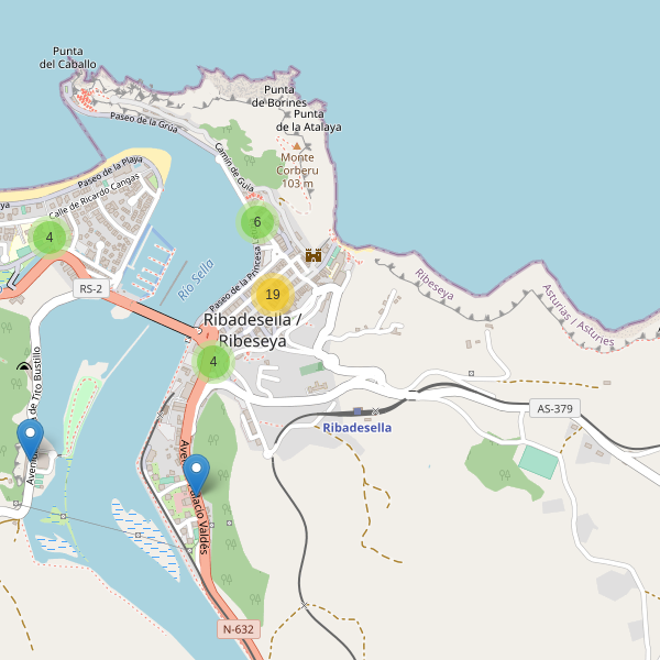 Thumbnail Mapa de restaurantes en Ribadesella