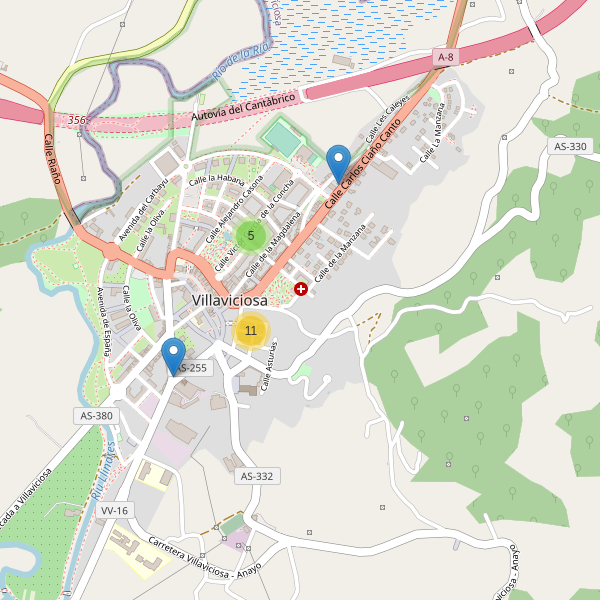 Thumbnail Mapa de restaurantes en Villaviciosa