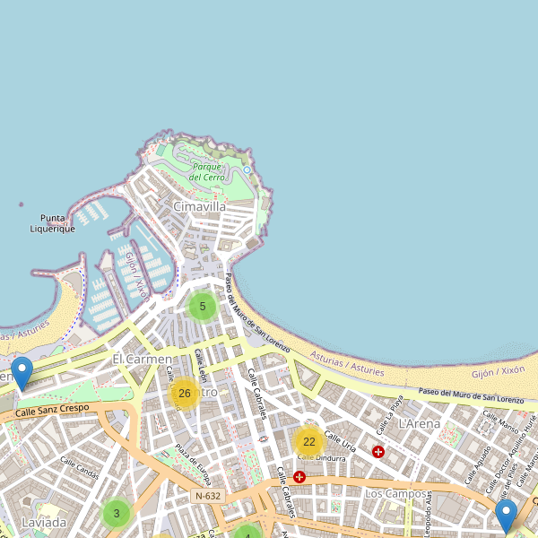 Mapa de ropa en Gijón Thumbnail