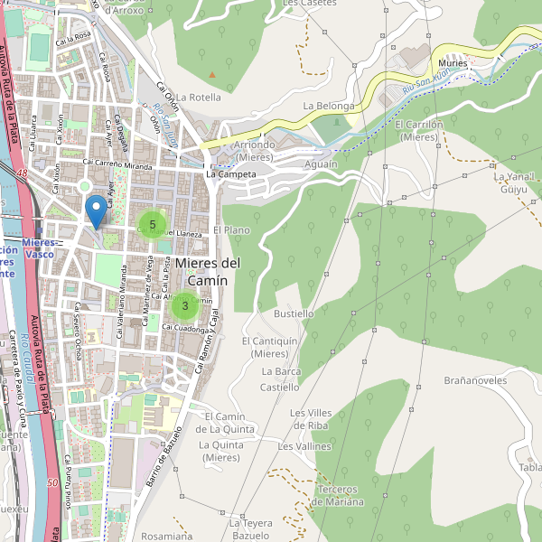 Mapa de ropa en Mieres del Camín Thumbnail