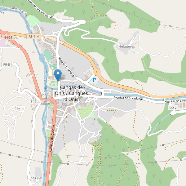 Mapa de sitios-arqueologicos en Cangas de Onís Thumbnail
