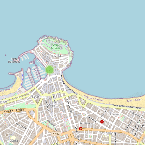 Mapa de sitios-arqueologicos en Gijón Thumbnail