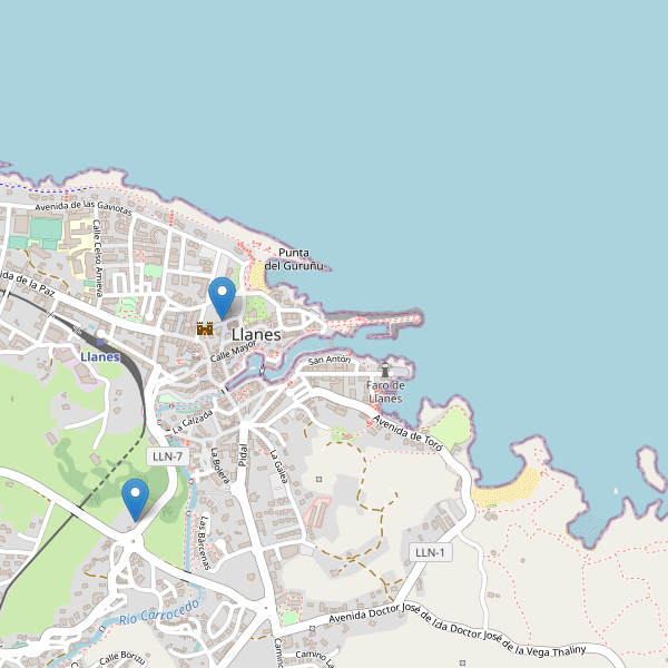 Mapa de sitios-arqueologicos en Llanes Thumbnail