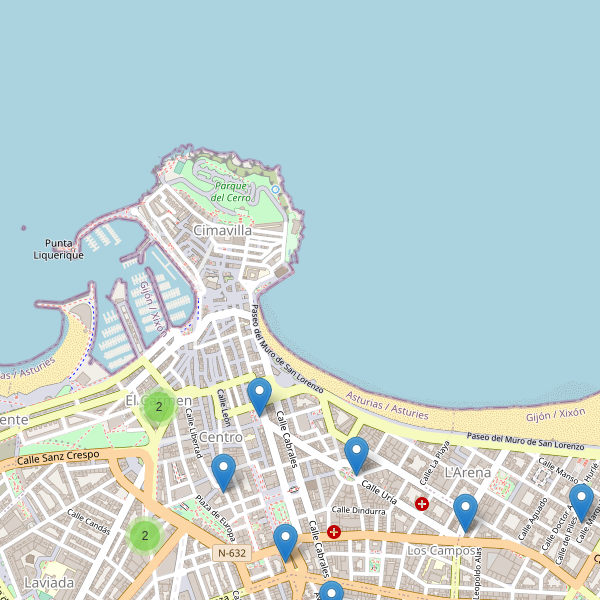 Mapa de taxi en Gijón Thumbnail