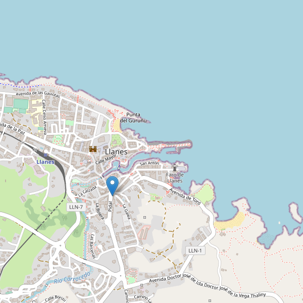 Mapa de taxi en Llanes Thumbnail