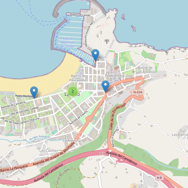 Mapa de aparcamientos-bicicletas en Laredo Thumbnail
