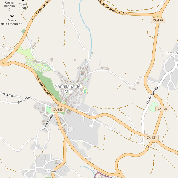 Mapa de aparcamientos-bicicletas en Santillana del Mar Thumbnail