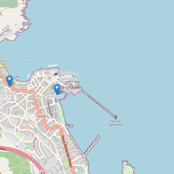 Mapa de aseos en Castro-Urdiales Thumbnail
