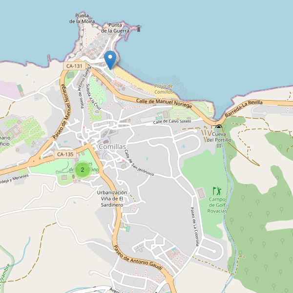 Mapa de aseos en Comillas Thumbnail
