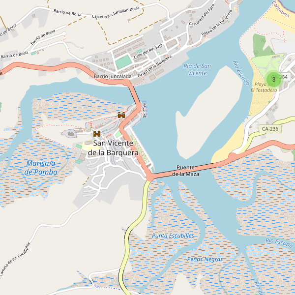 Mapa de aseos en San Vicente de la Barquera Thumbnail