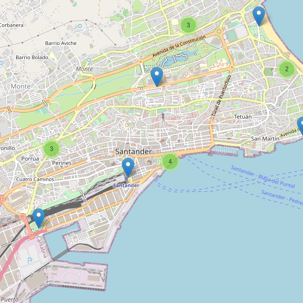 Mapa de aseos en Santander Thumbnail