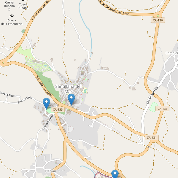 Mapa de aseos en Santillana del Mar Thumbnail