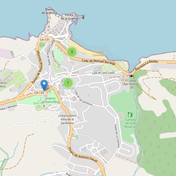 Mapa de bares en Comillas Thumbnail