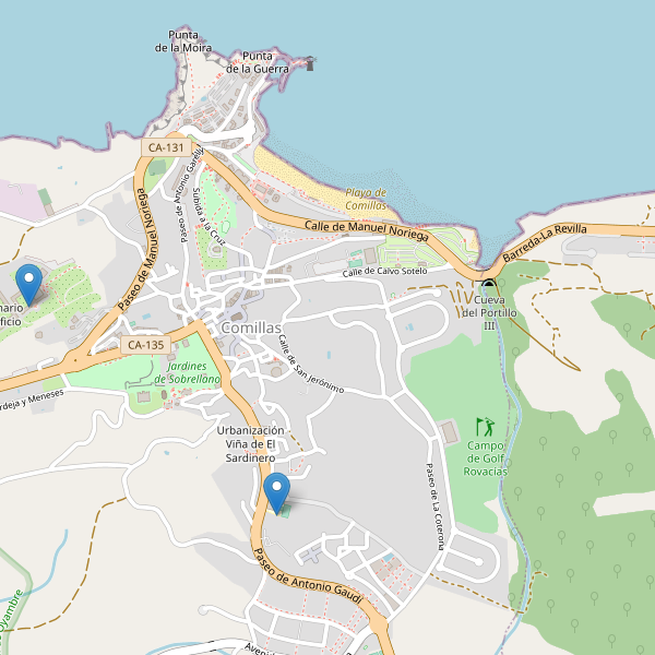 Mapa de escuelas en Comillas Thumbnail
