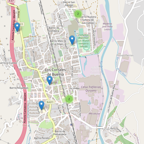Mapa de escuelas en Los Corrales de Buelna Thumbnail