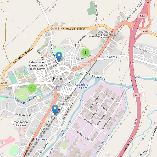Mapa de escuelas en Reinosa Thumbnail