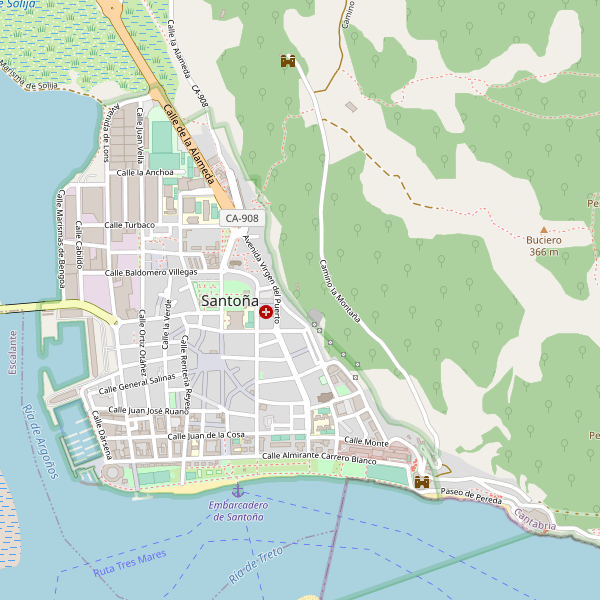 Mapa de estaciones en Santoña Thumbnail