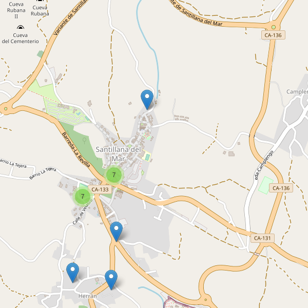 Thumbnail Mapa de hoteles en Santillana del Mar