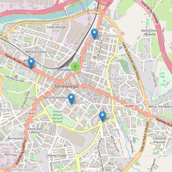 Thumbnail Mapa de hoteles en Torrelavega