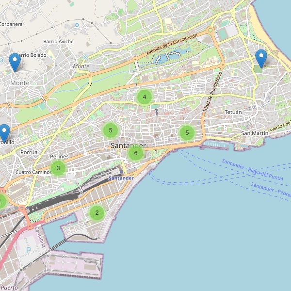 Mapa de iglesias en Santander Thumbnail