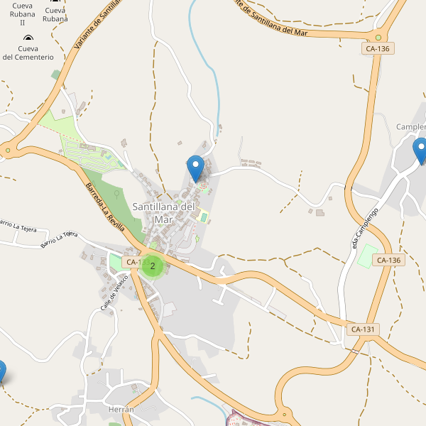 Mapa de iglesias en Santillana del Mar Thumbnail