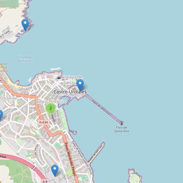 Mapa de monumentos en Castro-Urdiales Thumbnail