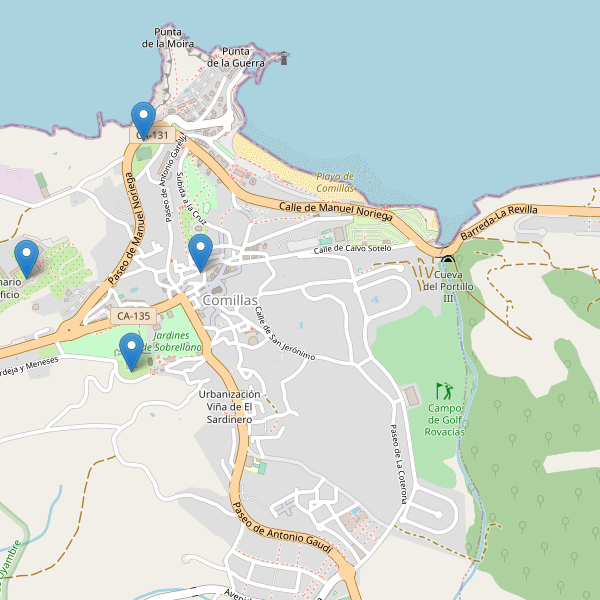 Mapa de monumentos en Comillas Thumbnail