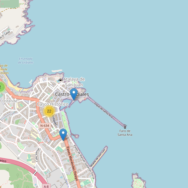 Thumbnail Mapa de restaurantes en Castro-Urdiales