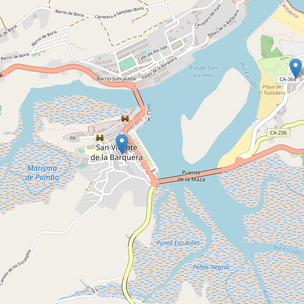 Mapa de ropa en San Vicente de la Barquera Thumbnail