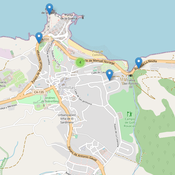 Mapa de vistas en Comillas Thumbnail