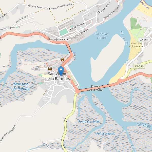 Mapa de zapatos en San Vicente de la Barquera Thumbnail