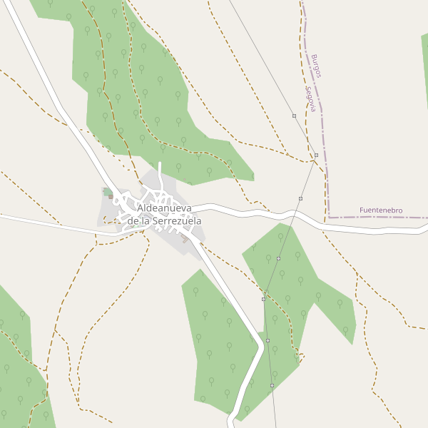 Mapa de hostales en Aldeanueva de la Serrezuela Thumbnail