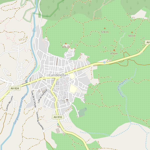 Mapa de aquileres-coches en Candeleda Thumbnail