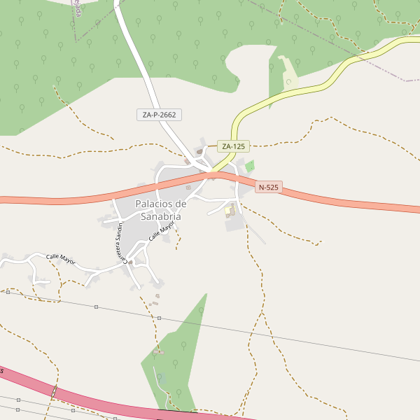 Mapa de hoteles en Palacios de Sanabria Thumbnail