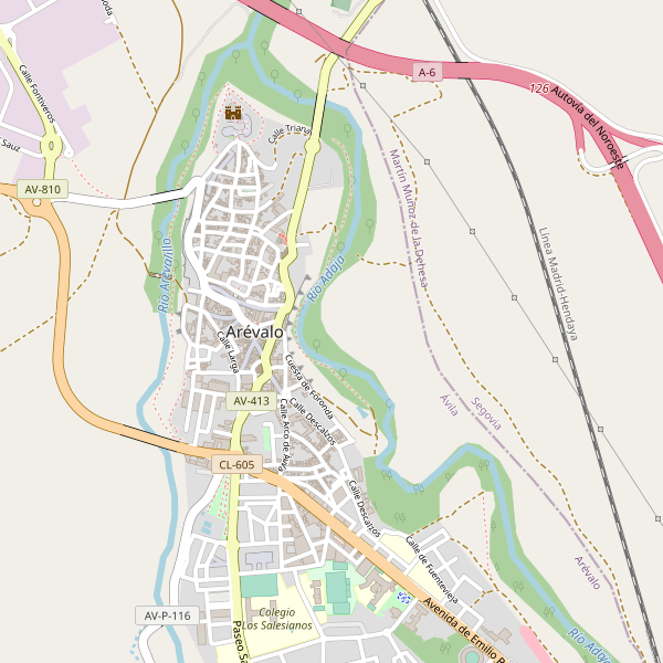 Mapa de aparcamientos-bicicletas en Arévalo Thumbnail