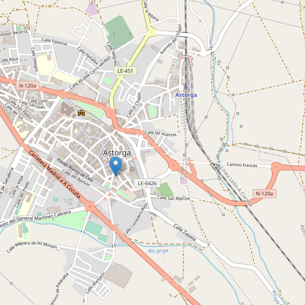 Mapa de aparcamientos-bicicletas en Astorga Thumbnail