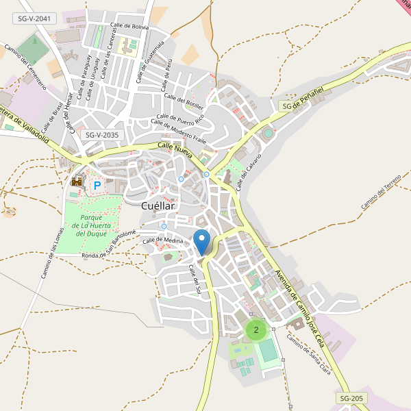 Mapa de aparcamientos-bicicletas en Cuéllar Thumbnail