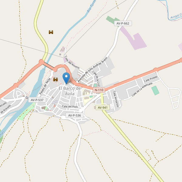 Mapa de aparcamientos-bicicletas en El Barco de Ávila Thumbnail
